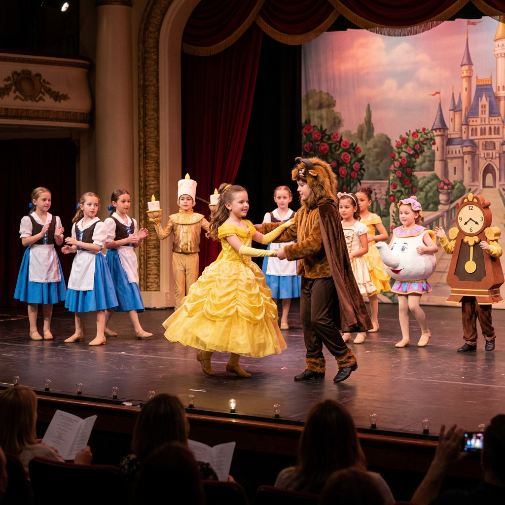 Die Schöne und das Biest Tanzaufführungsthema