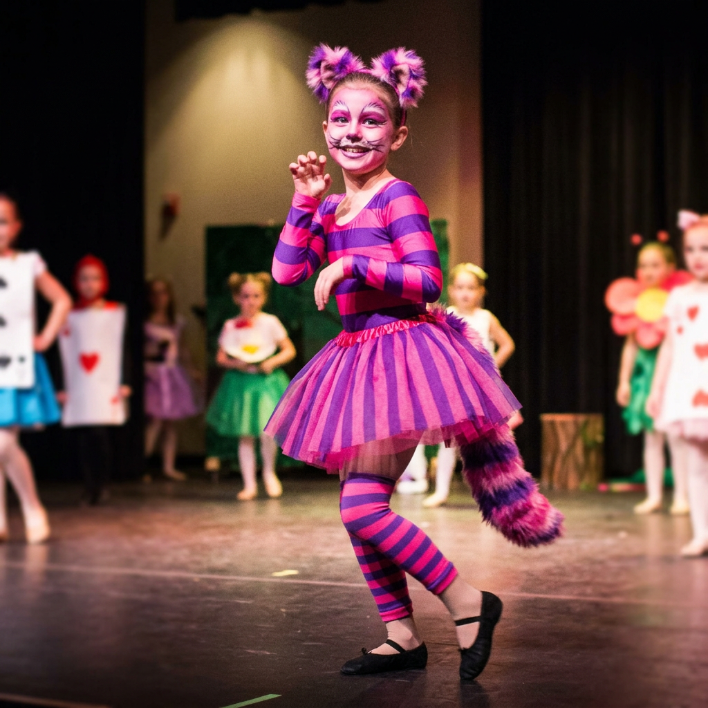 Grinsekatze Kostüm für Tanzaufführung