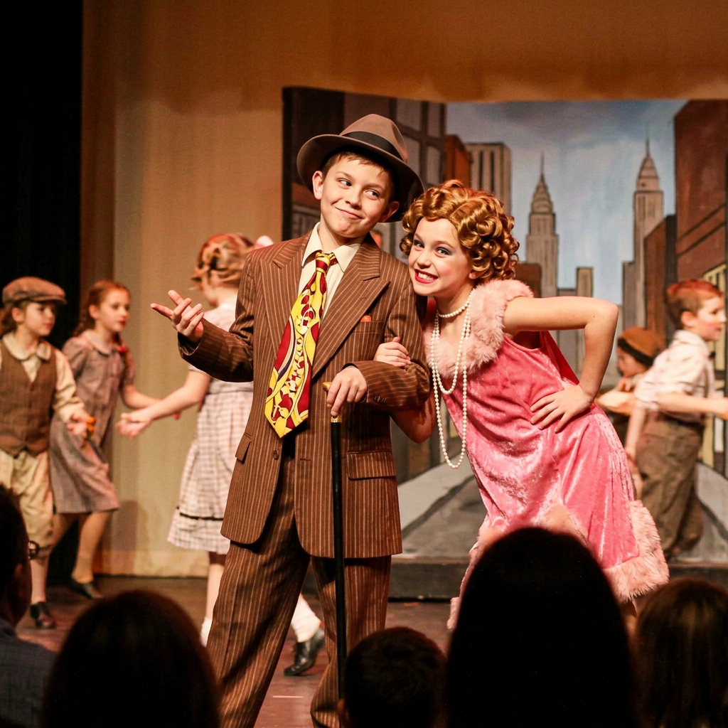 Vestuario de Rooster y Lily para recital de danza