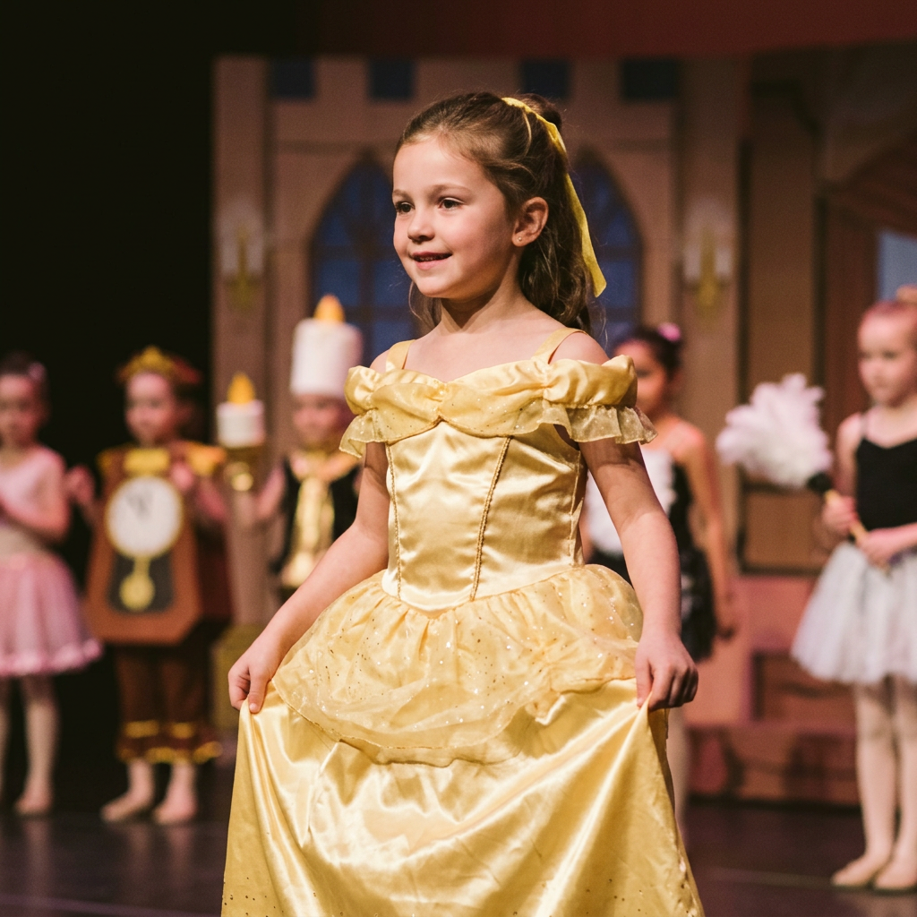 Vestuario de Bella para recital de danza