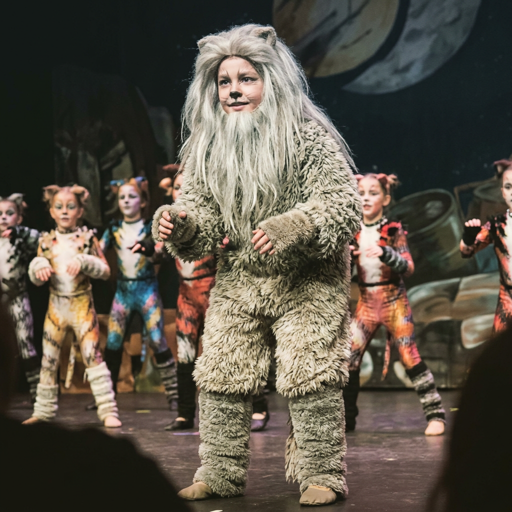 Vestuario de Old Deuteronomy para recital de danza