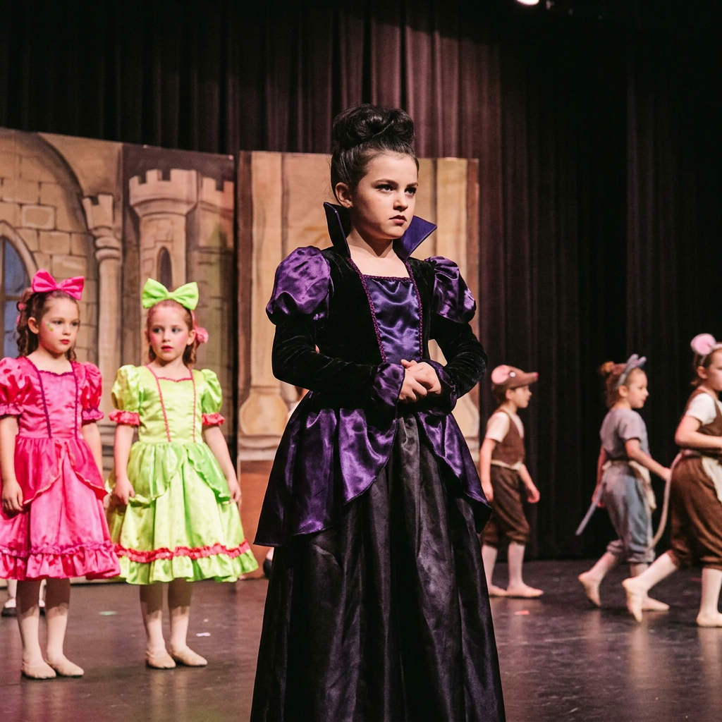 Vestuario de Lady Tremaine para recital de danza