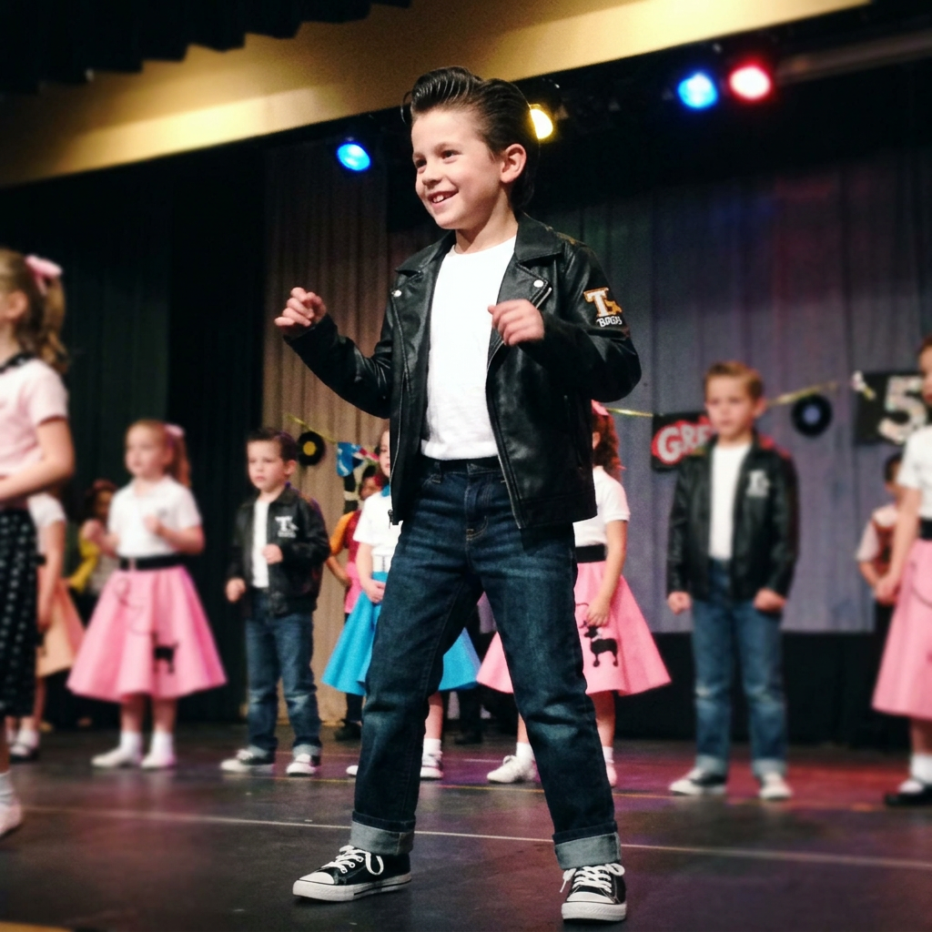 Vestuario de Danny Zuko para recital de danza