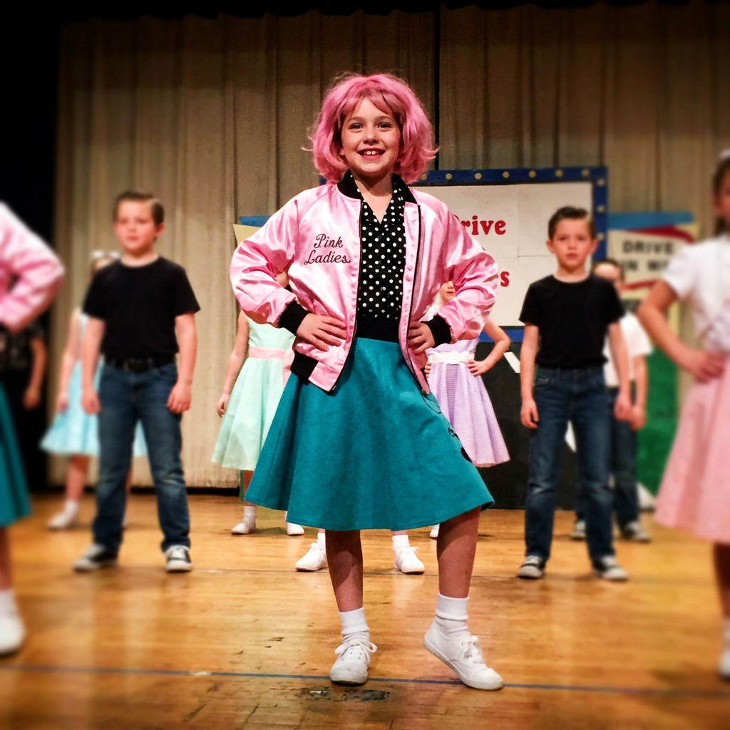 Vestuario de Frenchy para recital de danza