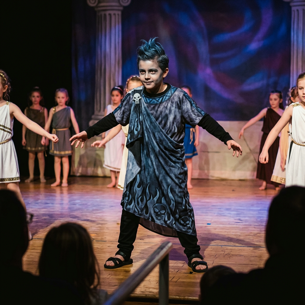 Vestuario de Hades para recital de danza