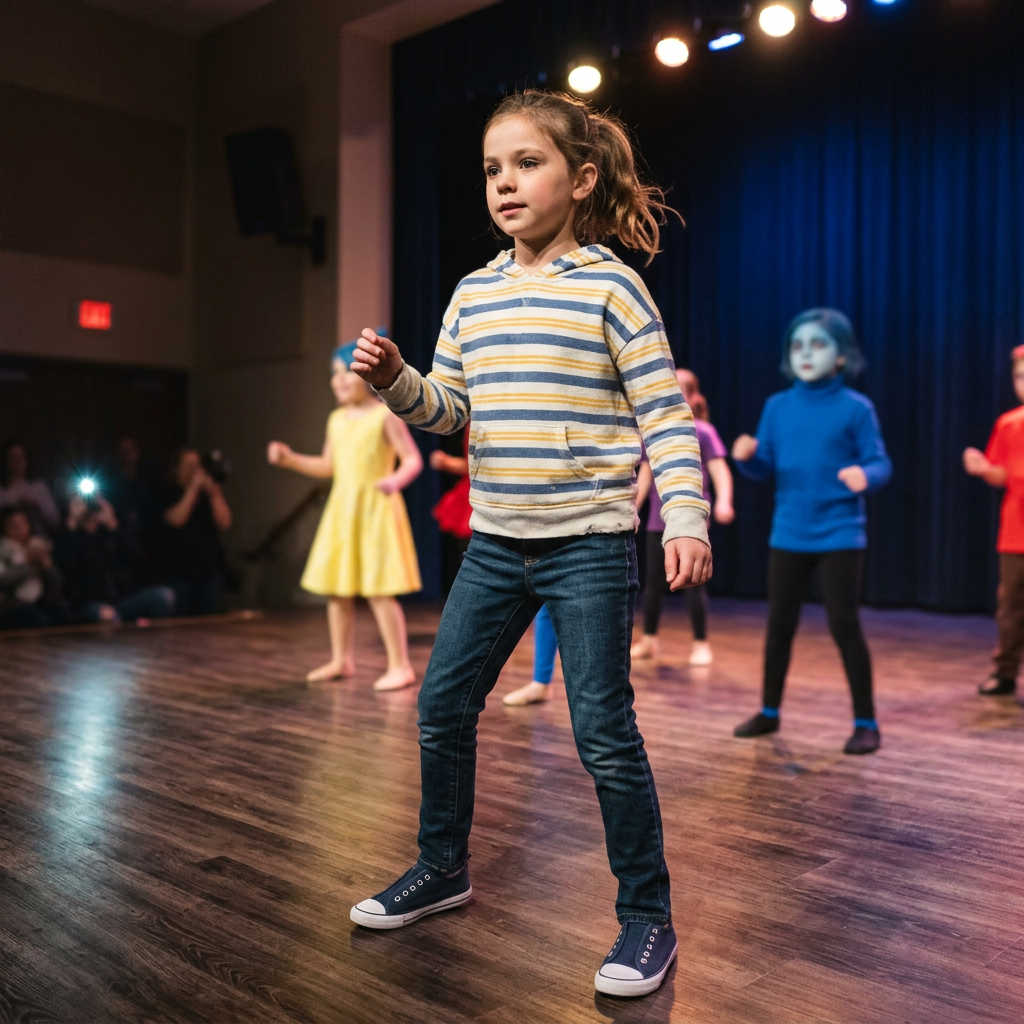 Vestuario de Riley para recital de danza