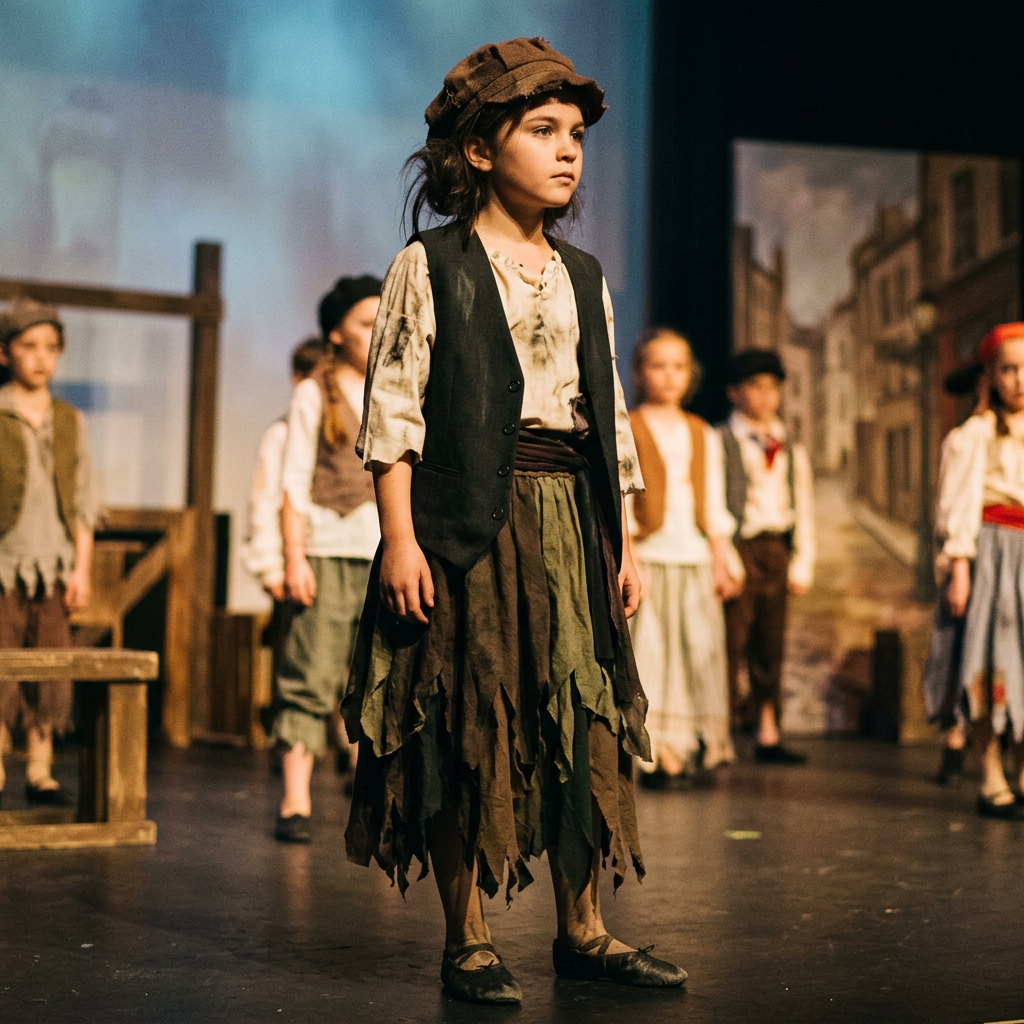 Vestuario de Eponine para recital de danza