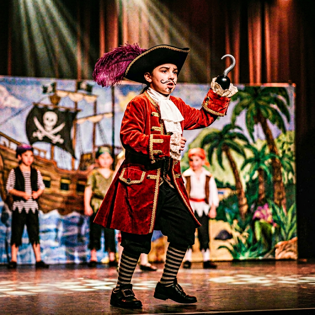 Vestuario de Capitán Garfio para recital de danza