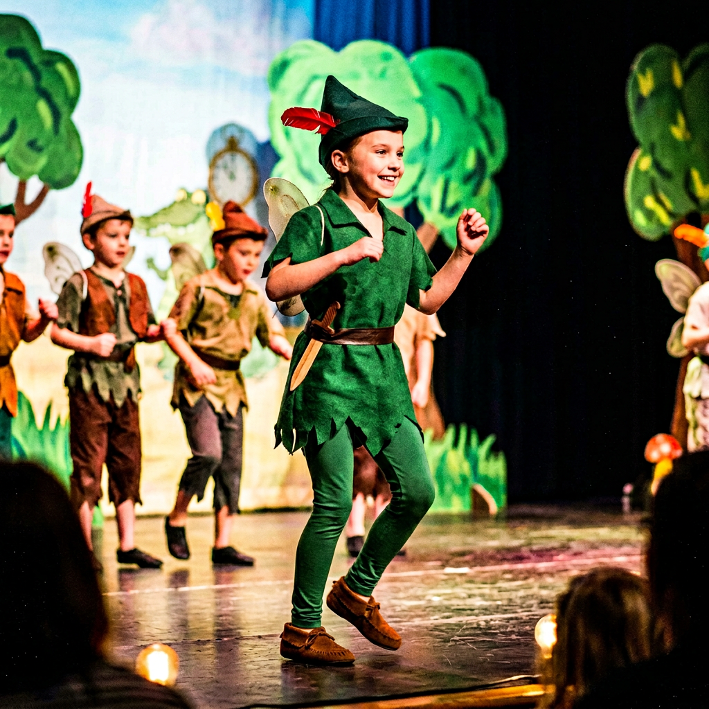 Costume de Peter Pan pour récital de danse