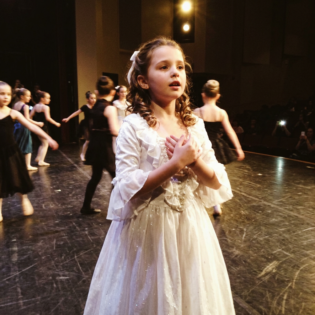Vestuario de Christine Daaé para recital de danza