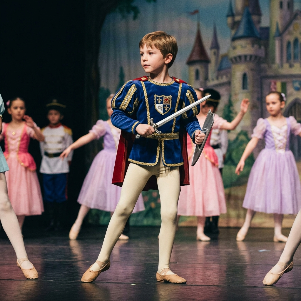 Vestuario de Príncipe Felipe para recital de danza