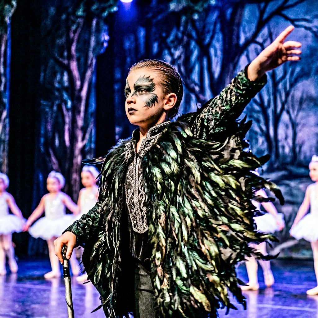 Vestuario de Von Rothbart para recital de danza