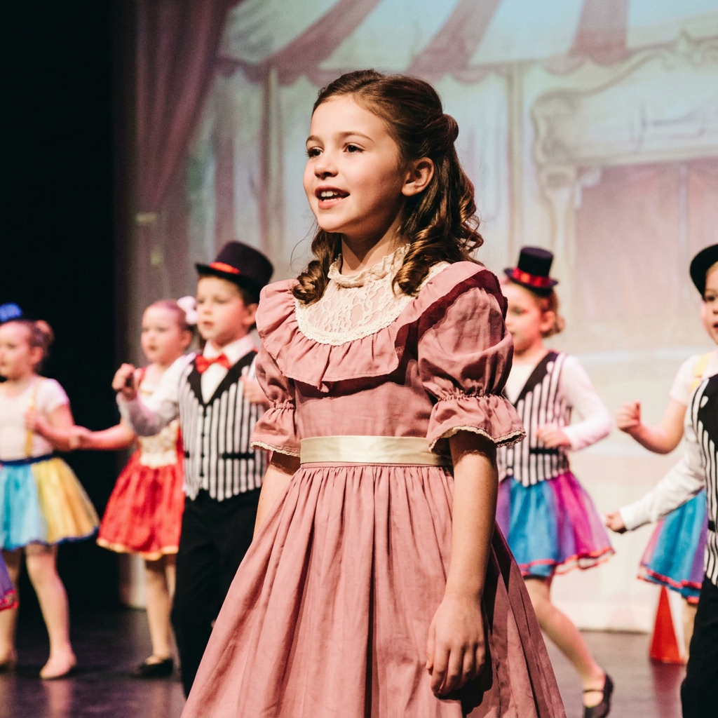 Vestuario de Charity Barnum para recital de danza