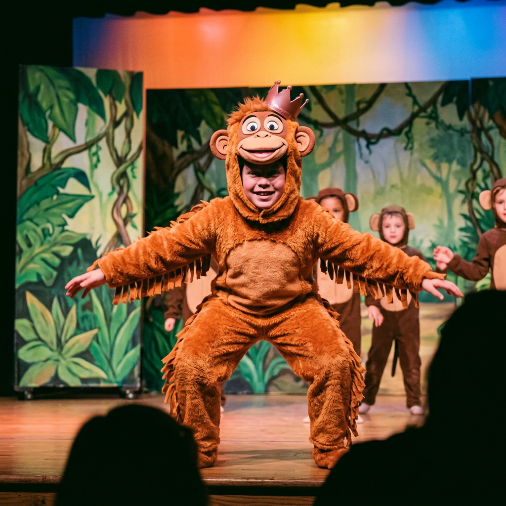 Vestuario de Rey Louie para recital de danza