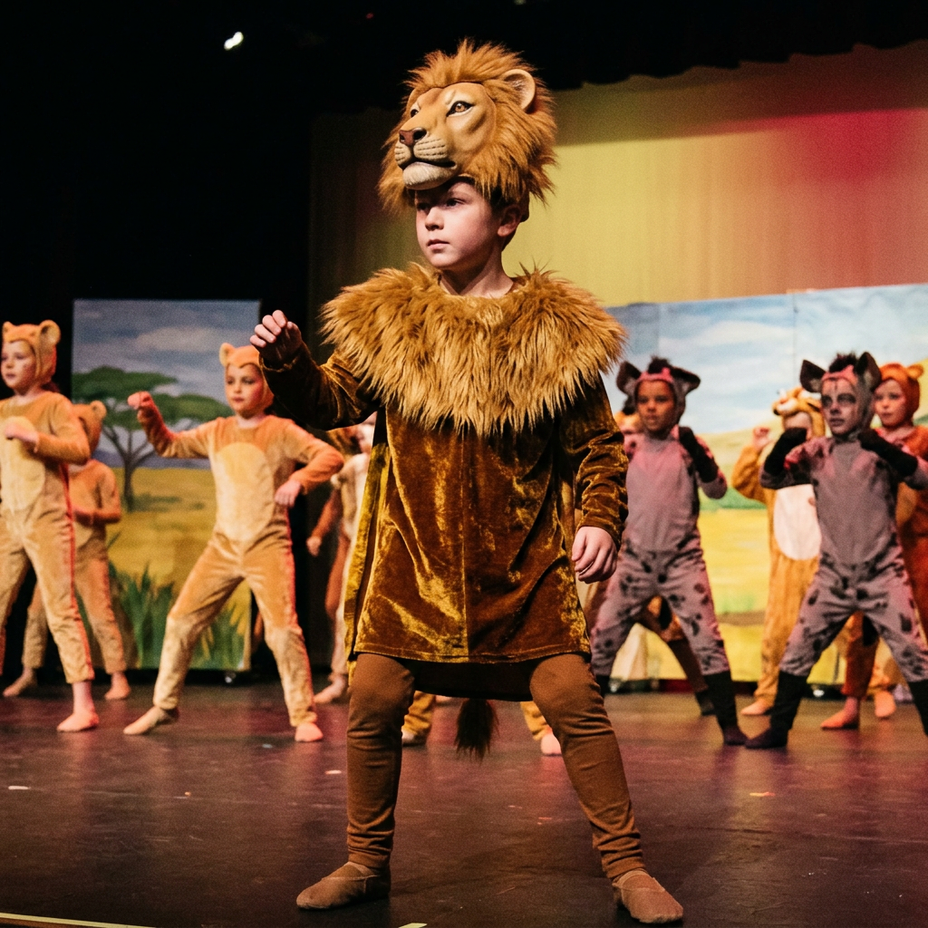 Vestuario de Mufasa para recital de danza