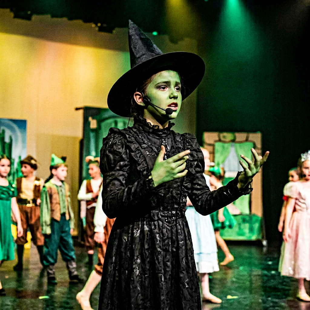 Vestuario de Elphaba para recital de danza