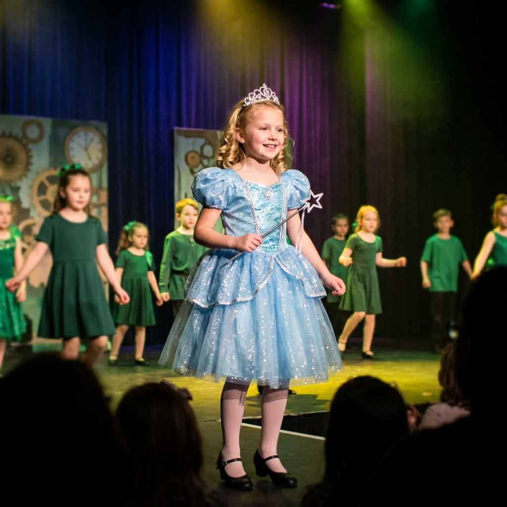 Vestuario de Glinda para recital de danza