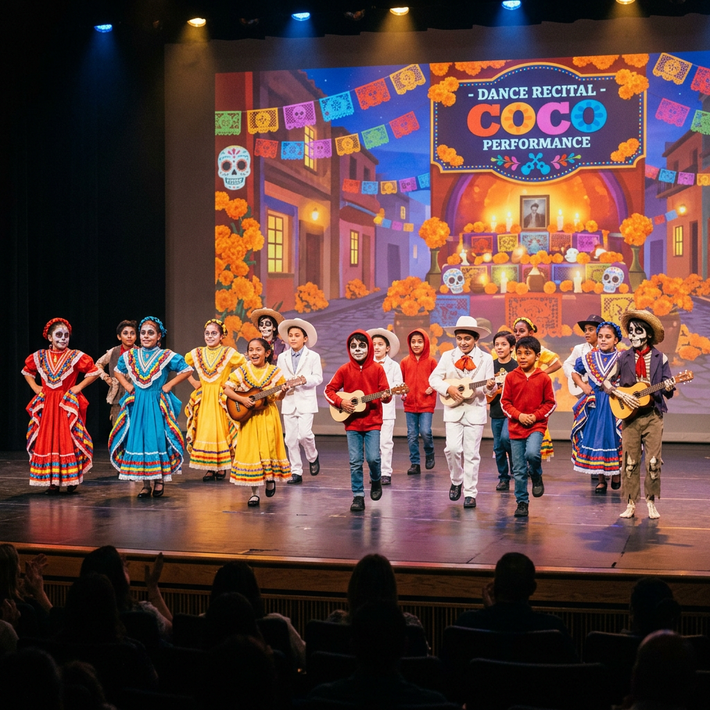 Tema per saggio di danza Coco