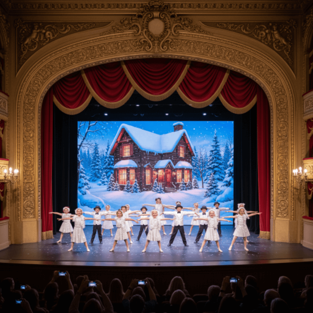 White Christmas dance recital theme